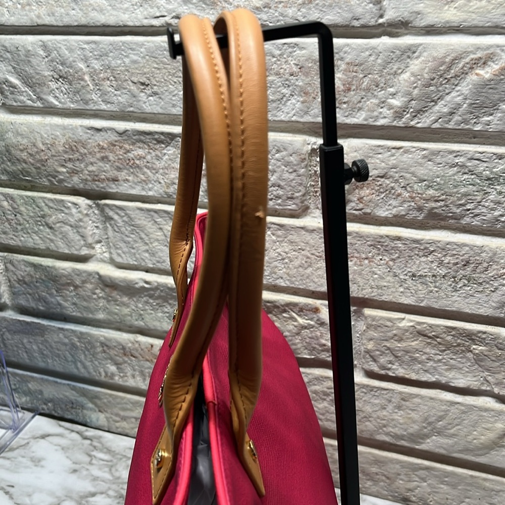 TORY BURCH LEATHER AND CANVAS TOTE BAG IN EUC - Picture 4 of 15